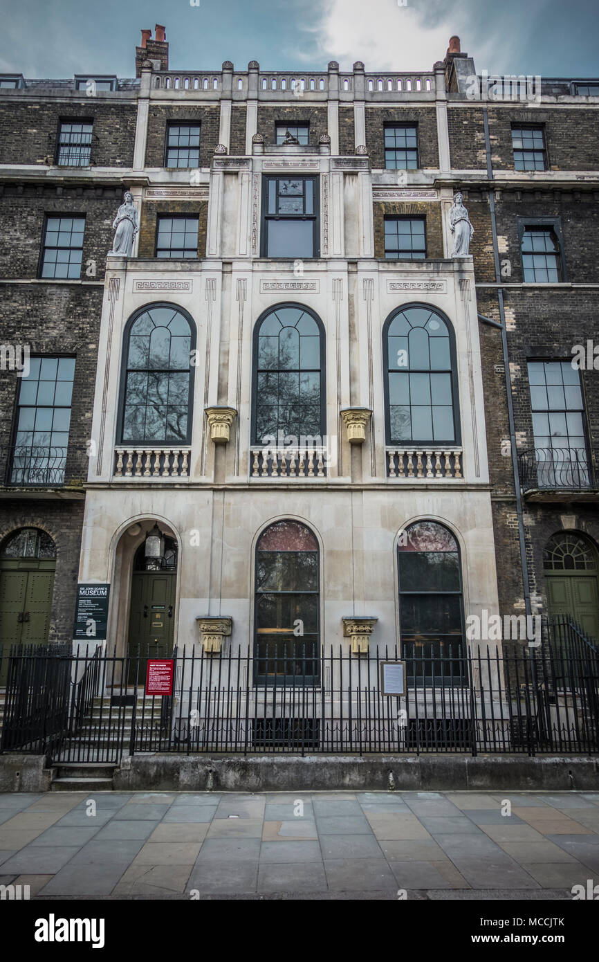 Sir John Soane's Museum, Lincoln's Inn campi, London WC2, Regno Unito Foto Stock