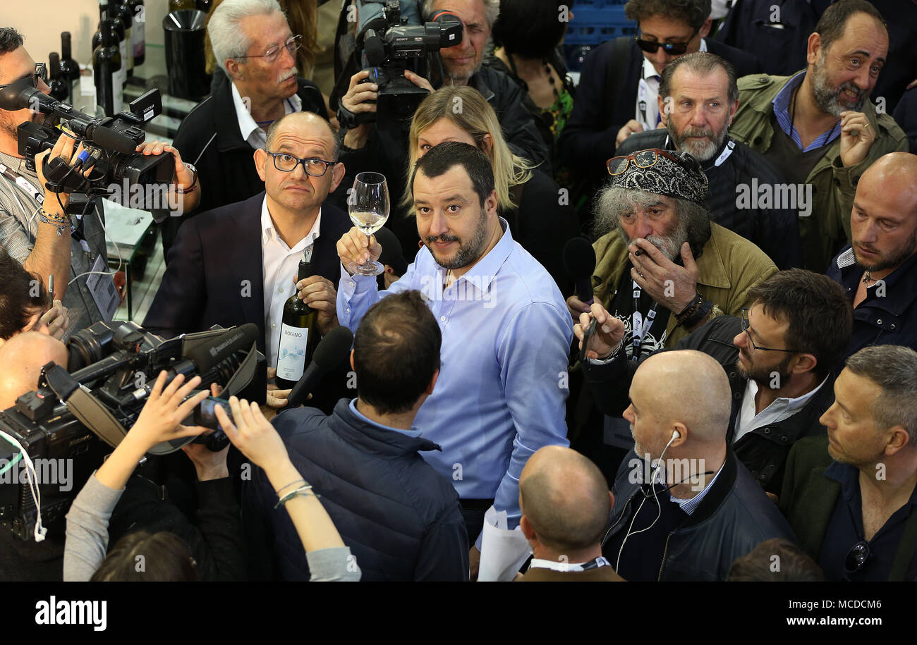 PHOTOPRESS Vinitaly 2018, Verona Matteo Salvini Foto Stock