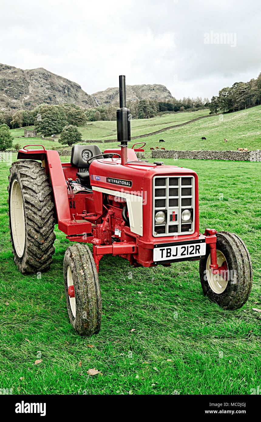 International 574 trattore Foto Stock