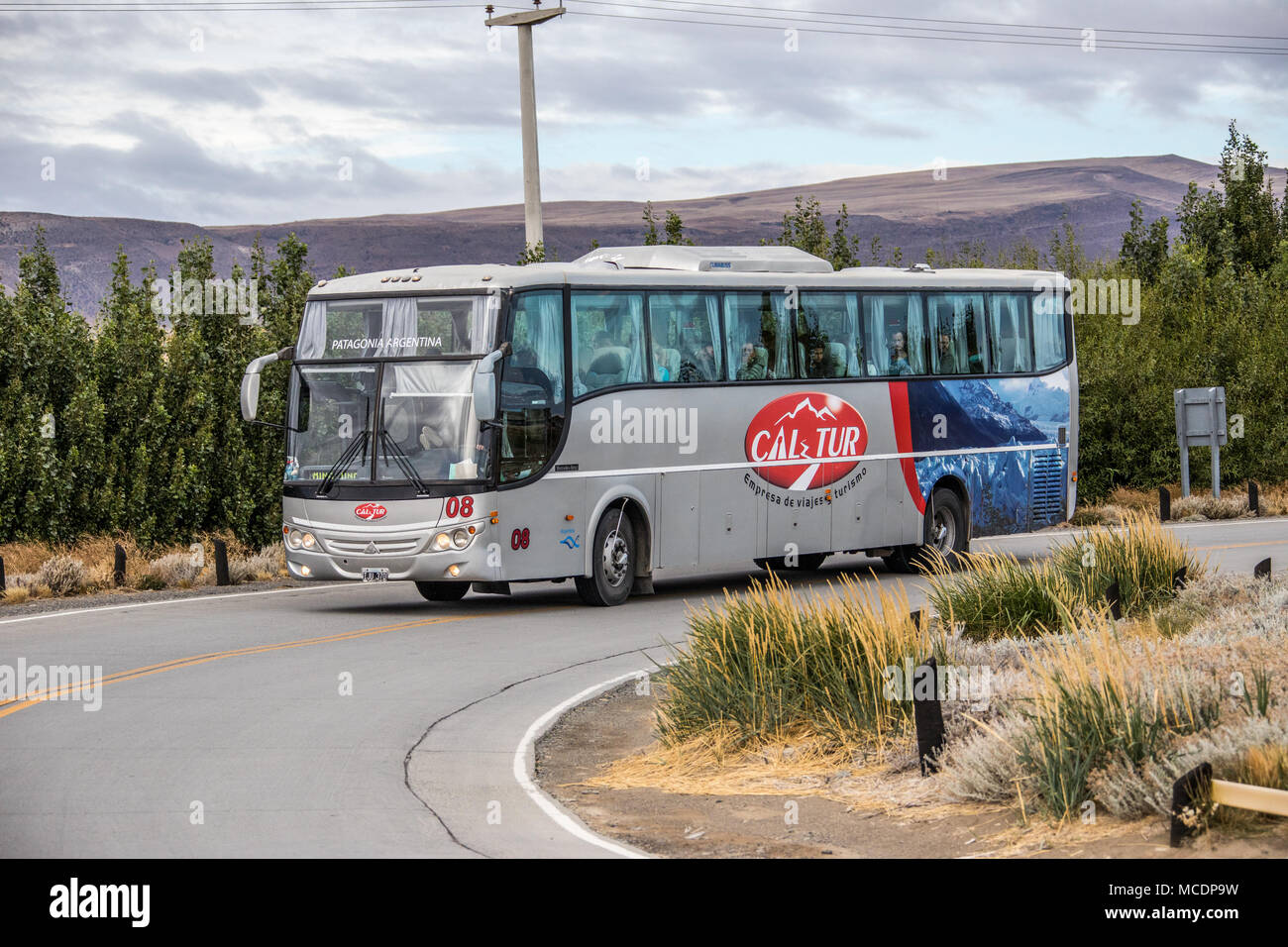 Cal Tur autobus turistico, El Calafate, Argentina Foto Stock