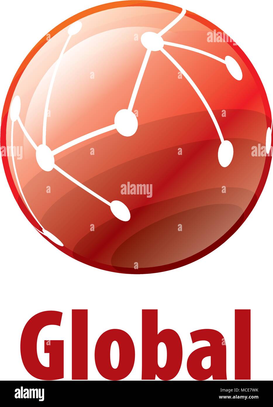 Logo vettoriale globe Illustrazione Vettoriale