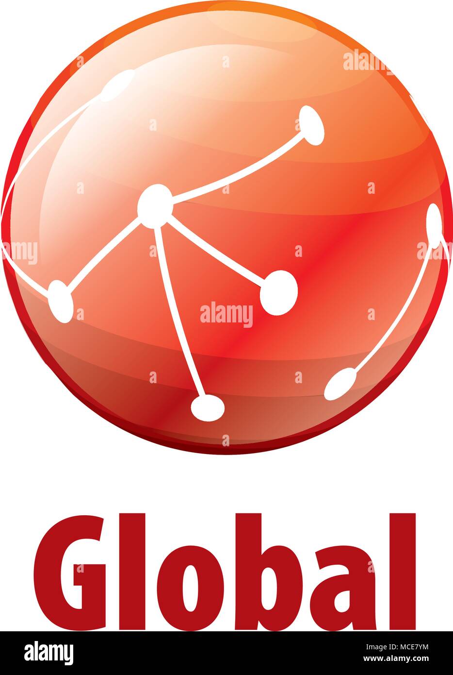 Logo vettoriale globe Illustrazione Vettoriale