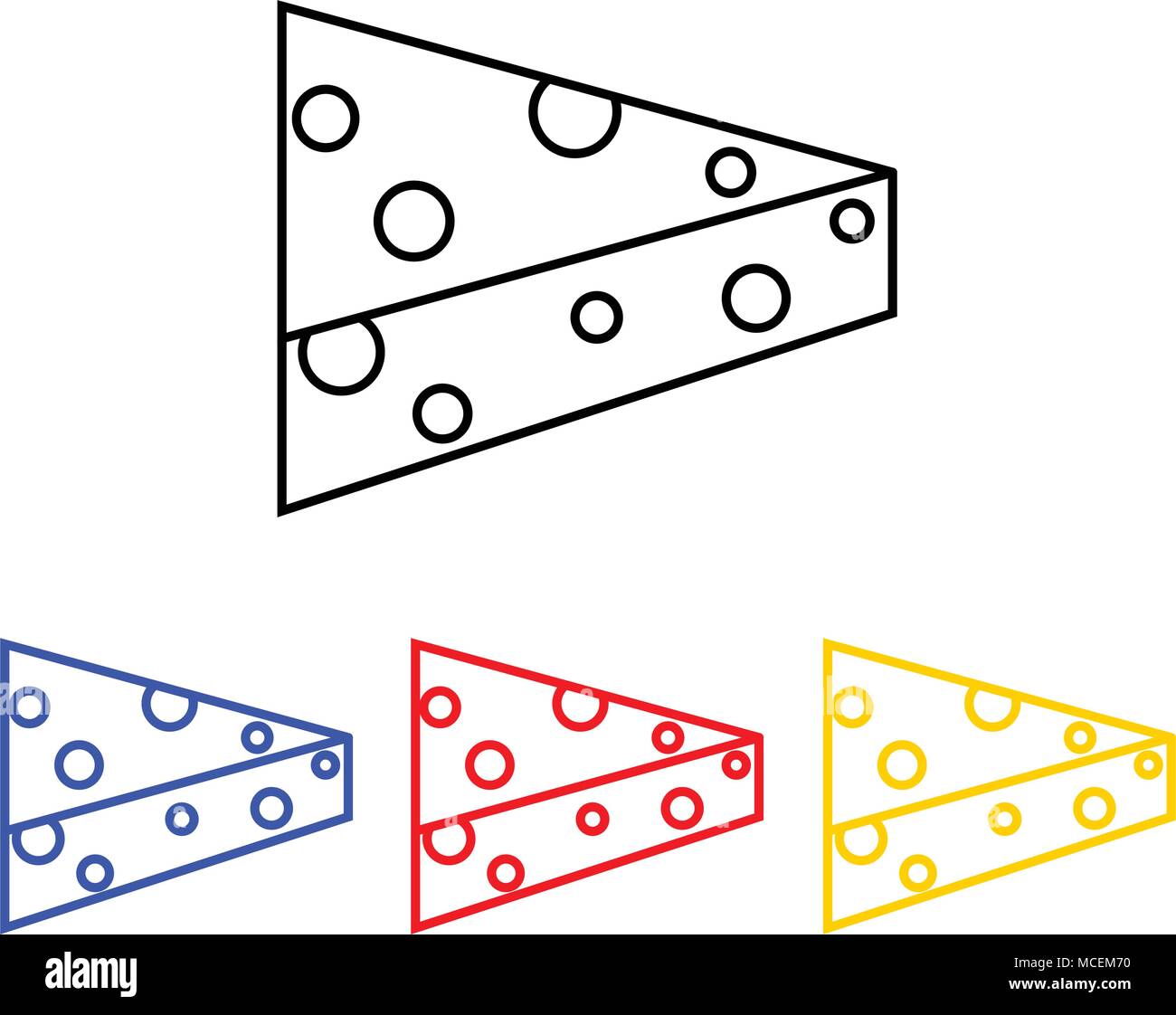 Formaggio Linea icona vettore outline segno. illustrazione vettoriale. icona web Illustrazione Vettoriale