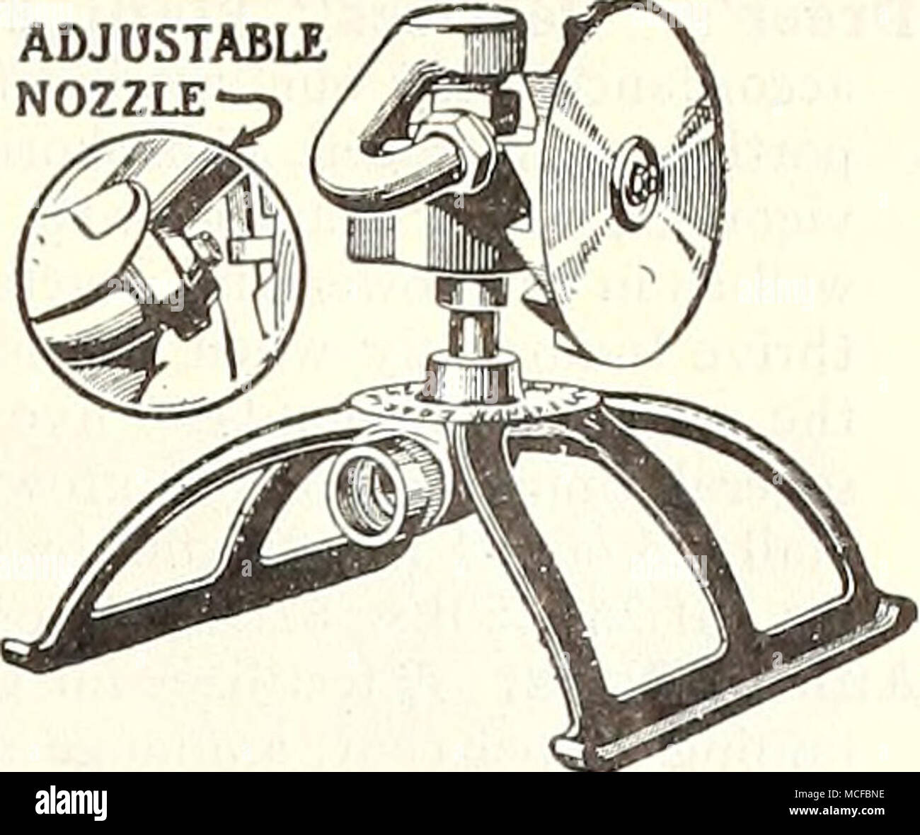 . Doppio irroratore rotante Foto Stock