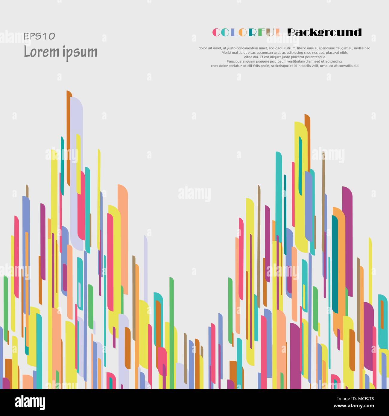 Abstract di torri gemelle sfondo colorato. La presentazione per la vostra presentazione aziendale. Illustrazione eps vettoriali10 Illustrazione Vettoriale