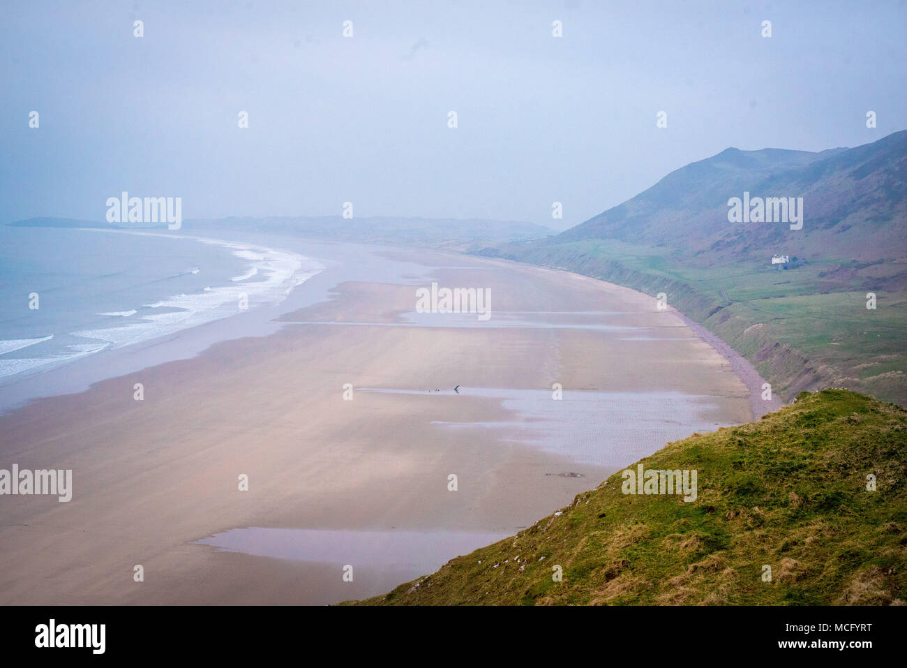 Rhossili Bay , Galles Foto Stock
