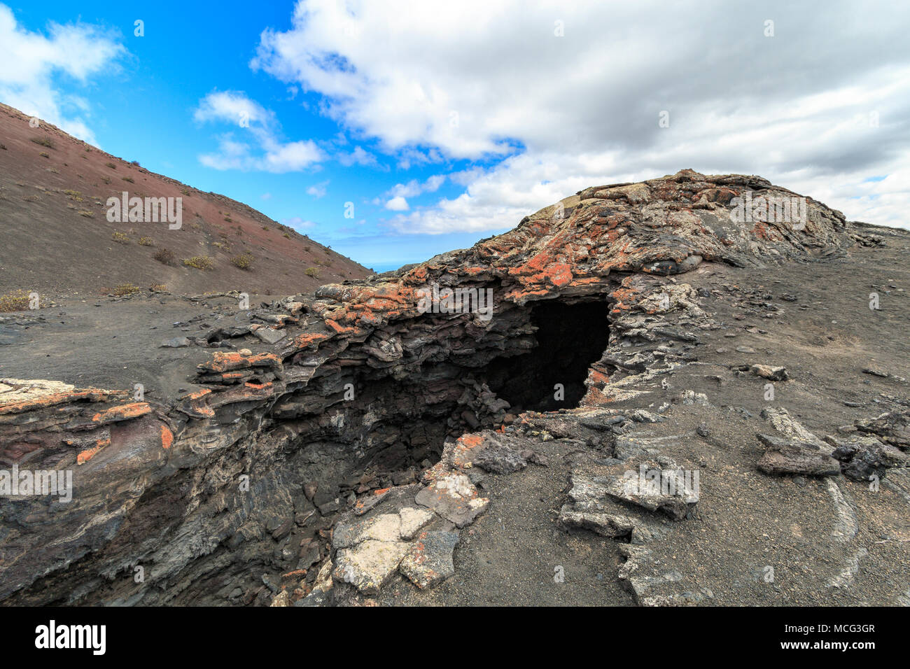 Lanzarote - Grotta di Lava Foto Stock