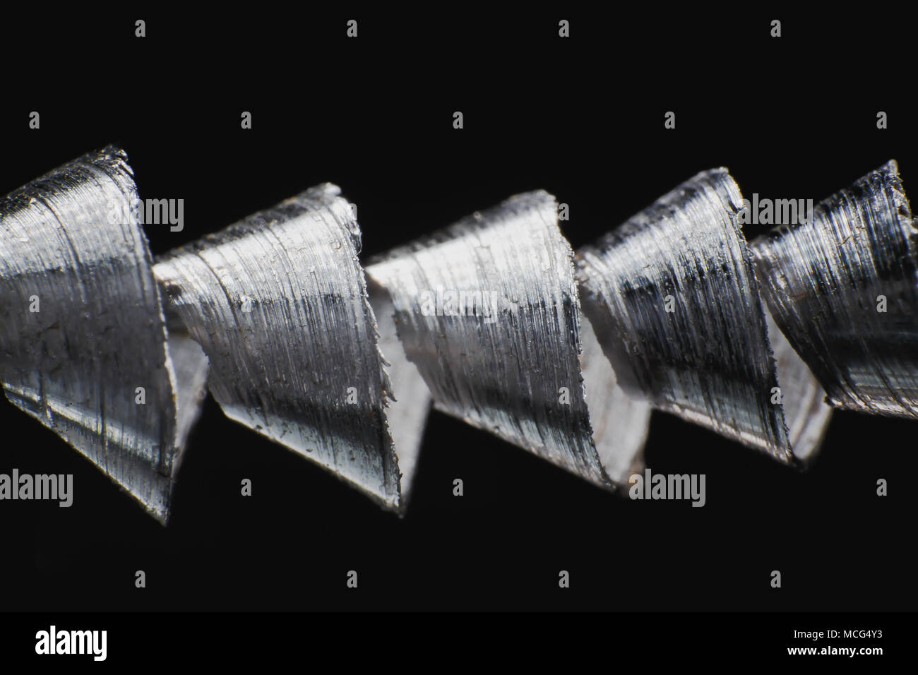 La metallurgia industriale il processo di taglio Foto Stock