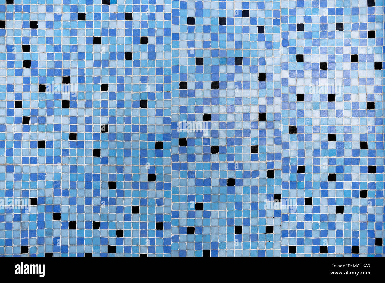 Mosaico blu Foto Stock