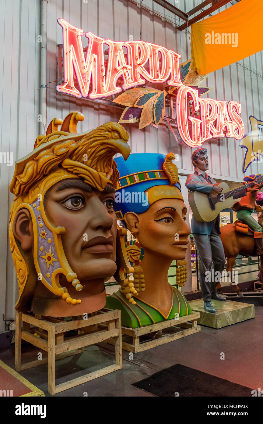 New Orleans Mardi Gras World Foto Stock