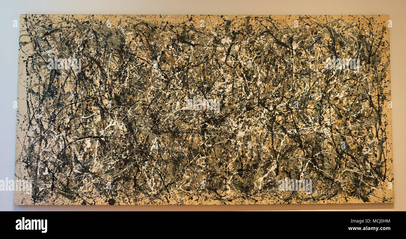La città di New York MOMA - Jackson Pollock Foto Stock