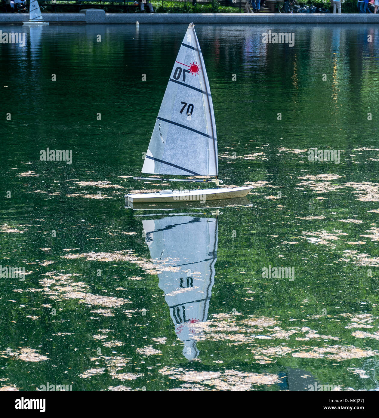 New York City Central Park Toy Boat Race Foto Stock