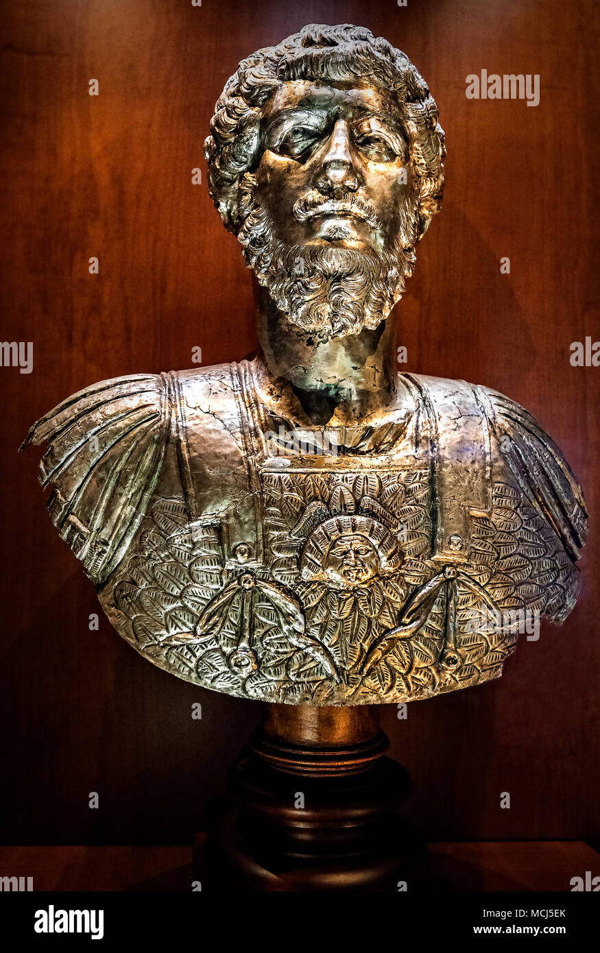 Piemonte Torino Polo Reale Museo di Antichità - Tresue di Marengo - Lucius Verus - 161 -169 A. C. Foto Stock