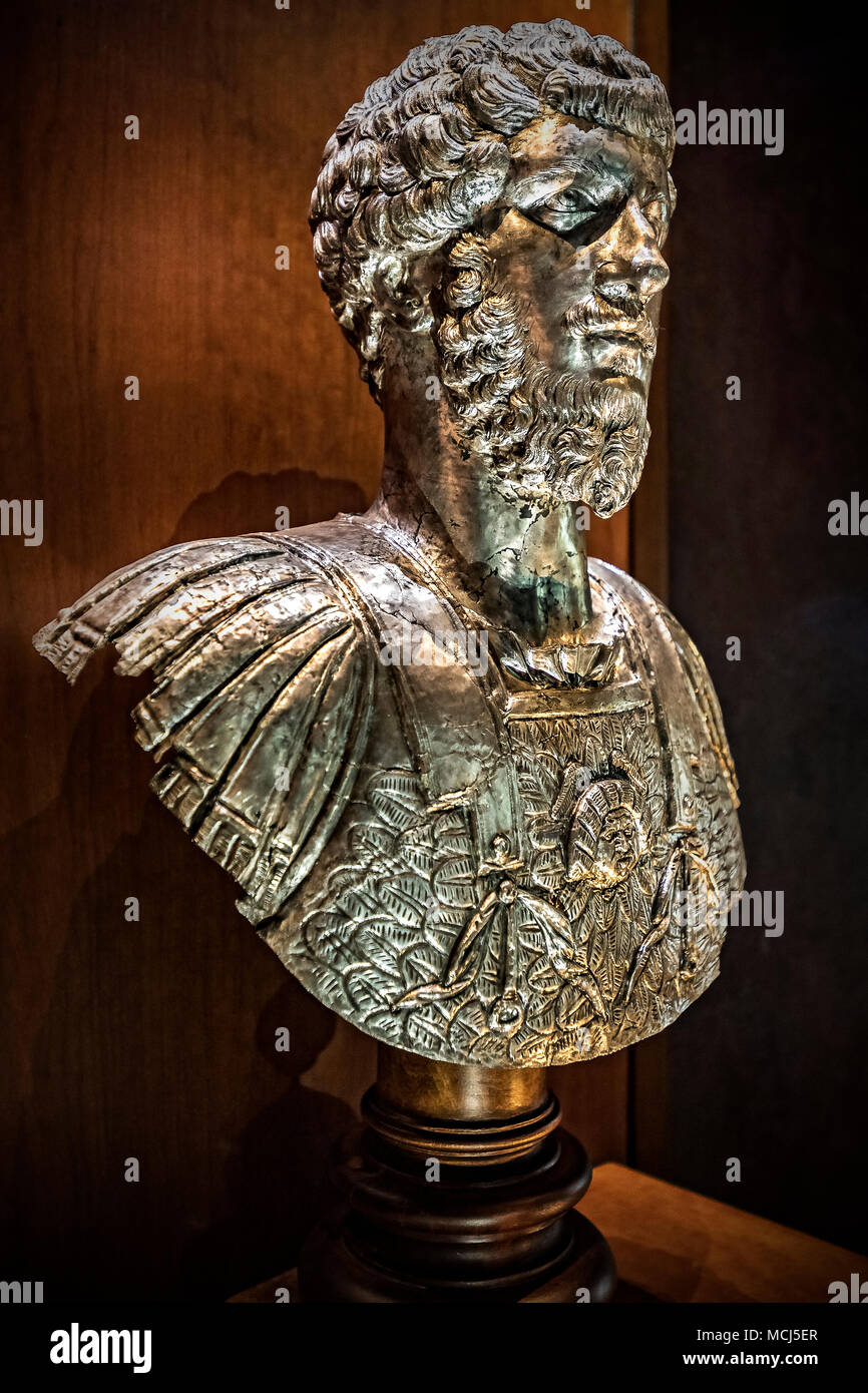 Piemonte Torino Polo Reale Museo di Antichità - Tresue di Marengo - Lucius Verus - 161 -169 A. C. Foto Stock