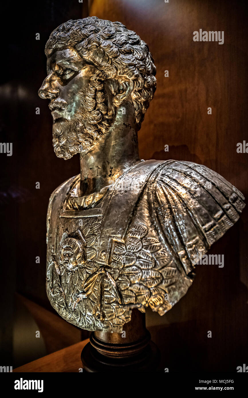 Piemonte Torino Polo Reale Museo di Antichità - Tresue di Marengo - Lucius Verus - 161 -169 A. C. Foto Stock