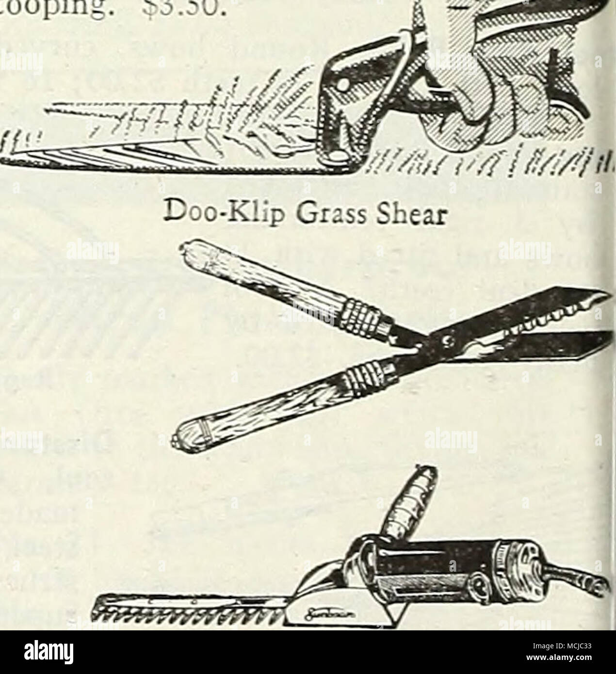 . IJS"***i"55*"&GT;ho un potente rifinitore elettrico collegato con il hou l' attuale con appositamente progettate da 12 pollici posate lungo ste lame, temprato e rettificato di precisione. Ben equilibrato, &lt; costruzione robusta, ancora di peso leggero. Con convenie; su-e-off a destra la maniglia. Può essere usato ( la corrente c.a. o c.c. $37.50. Krass Edger, Rototrim disco girevole. Fa un n^ lavoro dove l'erba e cemento a piedi si incontrano. $4.95 postpai krass frusta. Lama affilata lungo b"th bordi e coj ceduto per forza. Lunghezza complessiva di 37 pollici. $1.00. Gancio di crassa n. 3 ha il pieno-temprato hi|h-qualità ste lame in %. Foto Stock