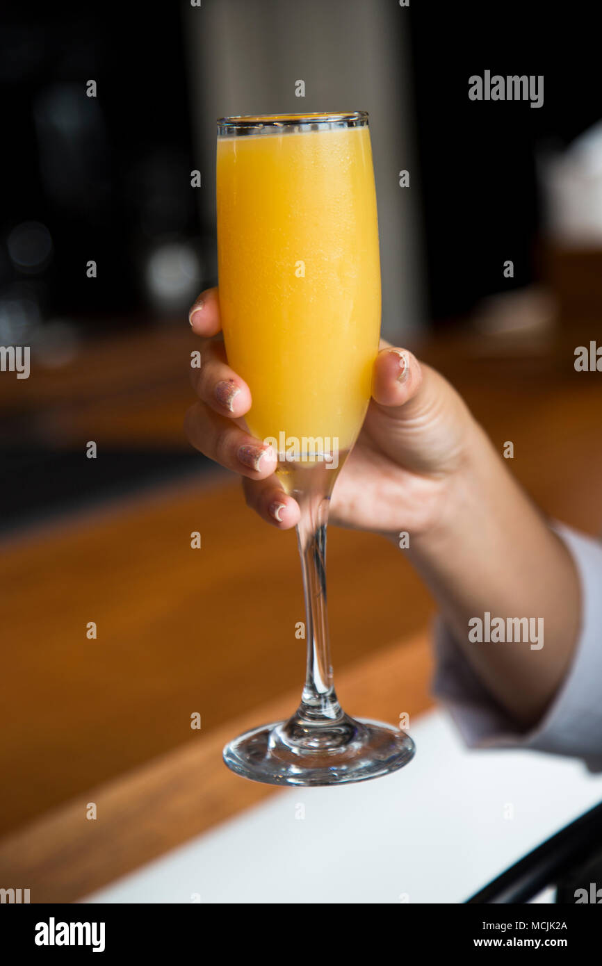Mimosa drink per il brunch. Foto Stock