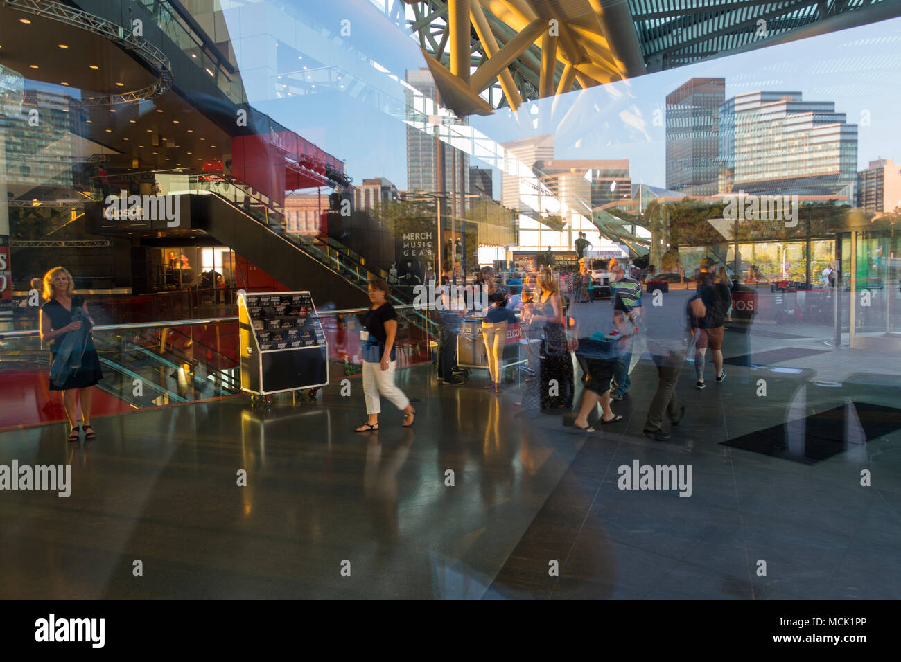 Rock and Roll Hall of fame di Cleveland Ohio Foto Stock