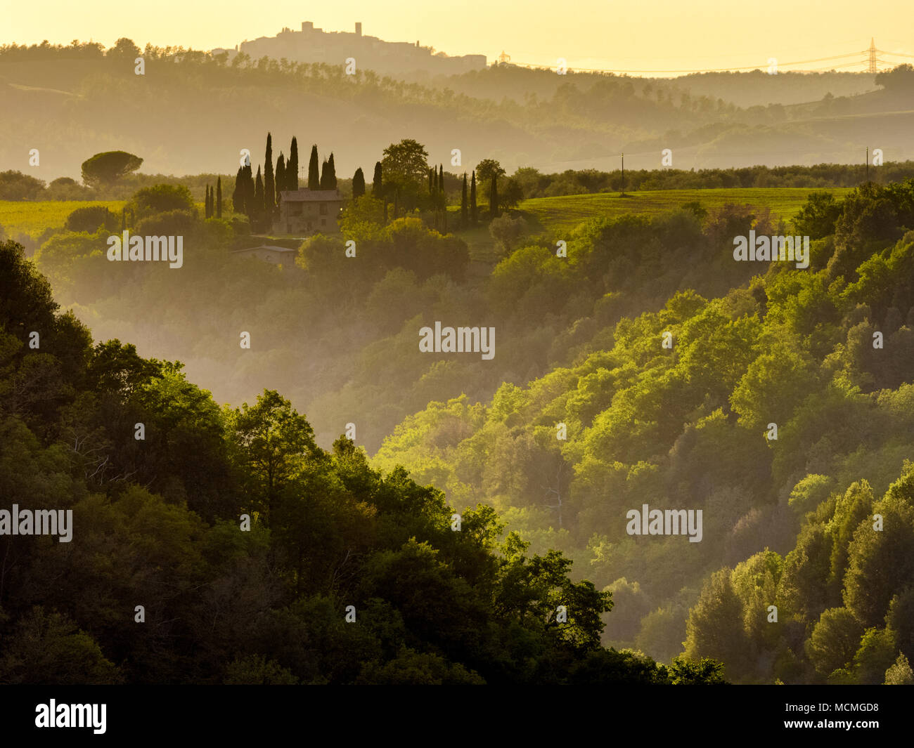 Campagna Toscana, Italia Foto Stock
