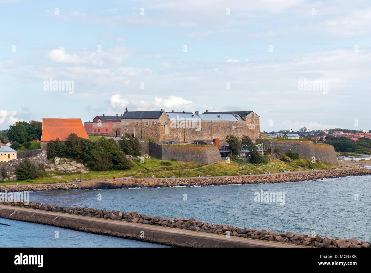 Varberg fortezza nella contea di Halland in Svezia. Foto Stock