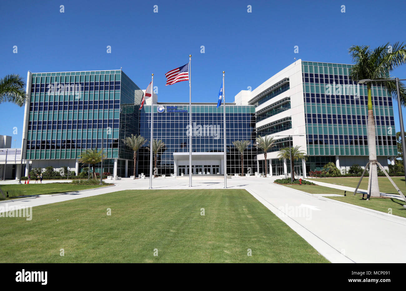 Florida, Stati Uniti d'America. Xvii Apr, 2018. United Technologies Centro per edifici intelligenti Martedì, 17 aprile 2018. Il UTC Centro per edifici intelligenti è il primo del suo genere, tecnologia, innovazione e il centro di collaborazione per la presentazione di United Technologies prodotti e sistemi integrati. Credito: Bruce R. Bennett/Palm Beach post/ZUMA filo/Alamy Live News Foto Stock