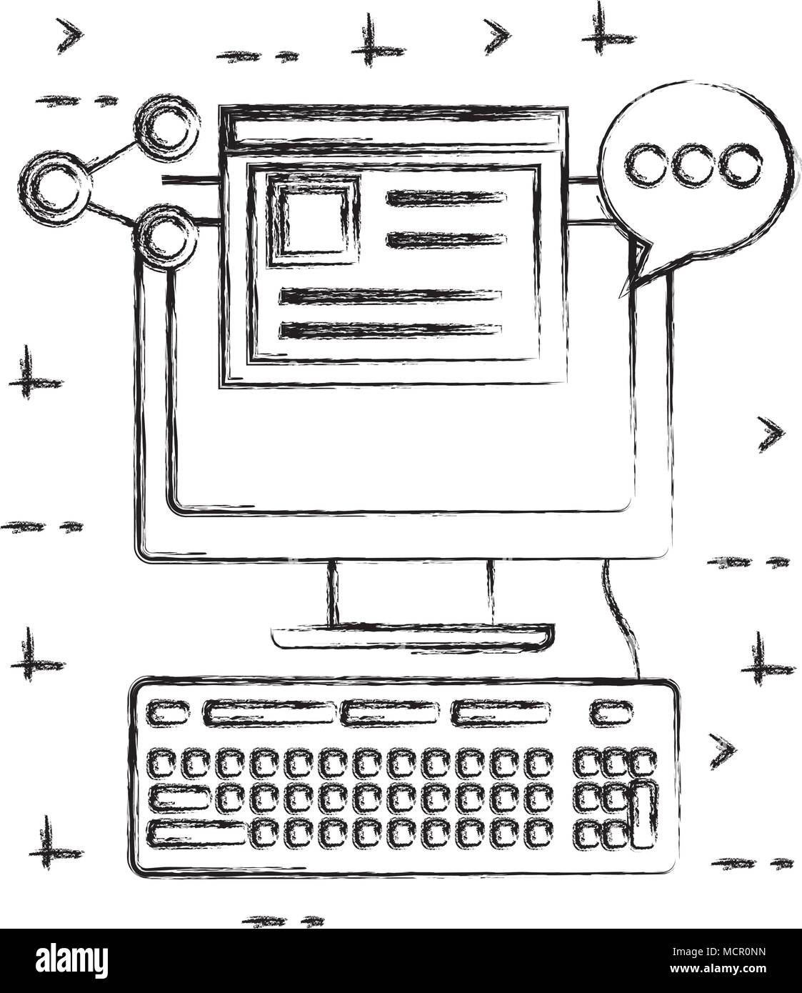 Social media card Illustrazione Vettoriale