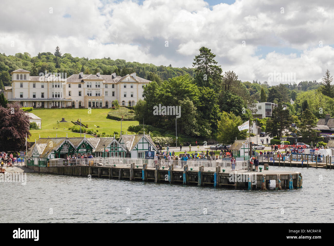 Bowness on Windermere nel Parco nazionale del Lake District Cumbria Foto Stock