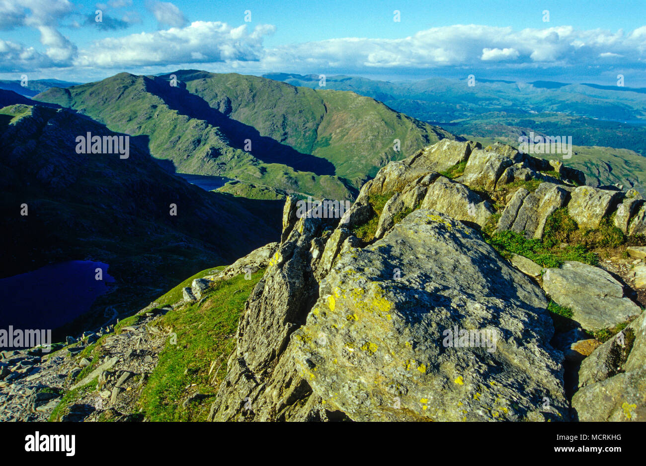 Il vecchio uomo di Coniston, Parco Nazionale del Distretto dei Laghi, Cumbria, Regno Unito, GB. Foto Stock