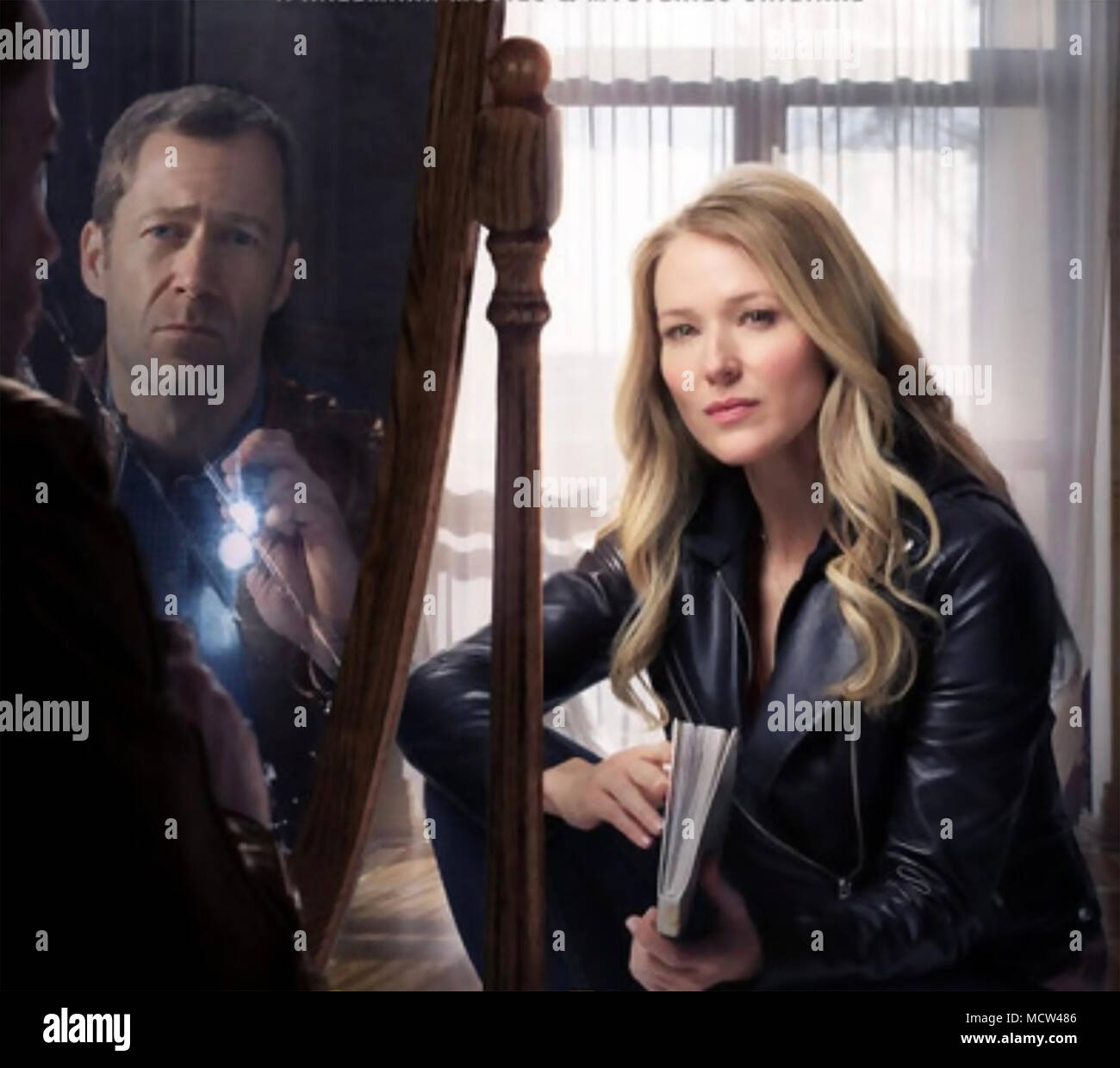 Prove concrete: un fixer mistero superiore 2017Hallmark film con Jewel Kilcher e Colin Ferguson Foto Stock