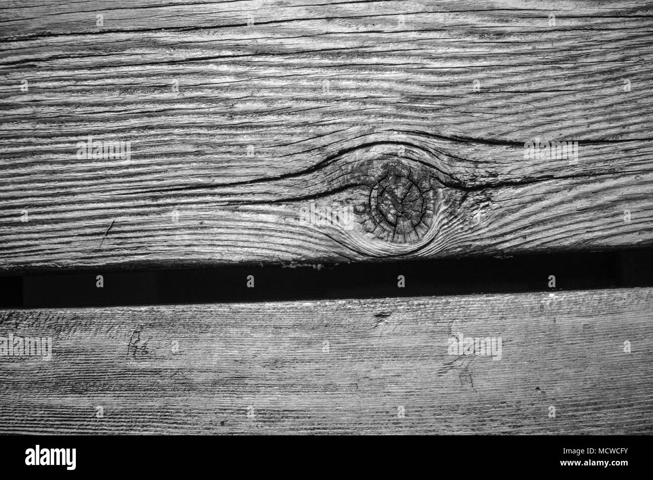 Passerella in legno listone Foto Stock