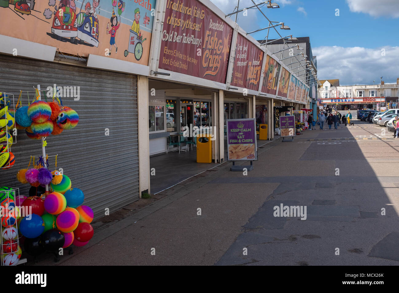 Seafront amusements a Skegness, Regno Unito Foto Stock
