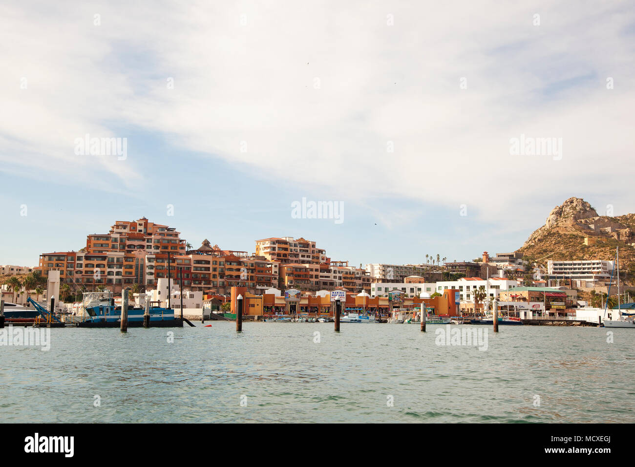 Vista di Cabo San Lucas Los Cabos, Baja California Sur, Messico Foto Stock