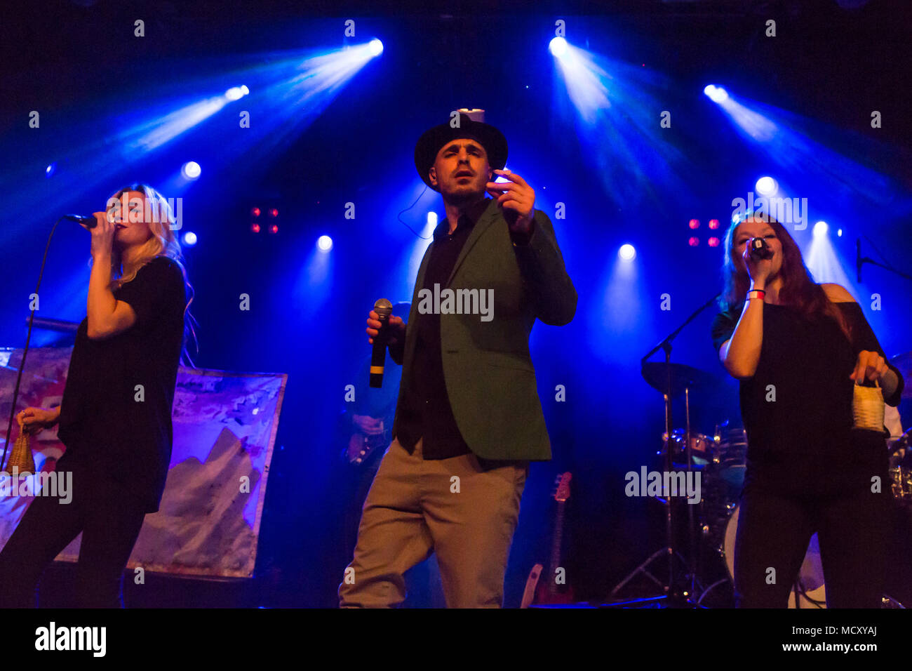 La Svizzera e il reggae cantante ragas Dodo live in Schüür Lucerna, Svizzera Foto Stock