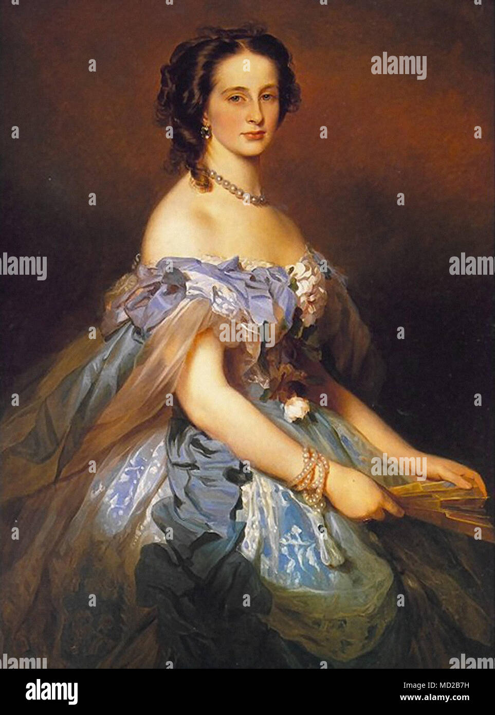 Winterhalter Franz Xavier - Alexandra Iosifovna Foto Stock