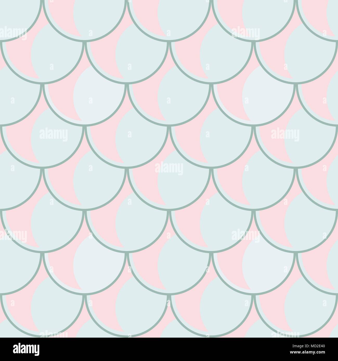 Vettore di Mermaid seamless scale pattern texture per marine sfondo fantasy Illustrazione Vettoriale