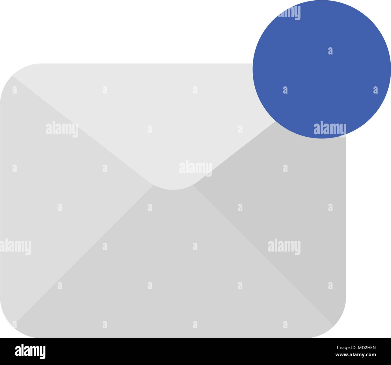 Attiva l'icona messaggio. illustrazione vettoriale. stile piatto Illustrazione Vettoriale