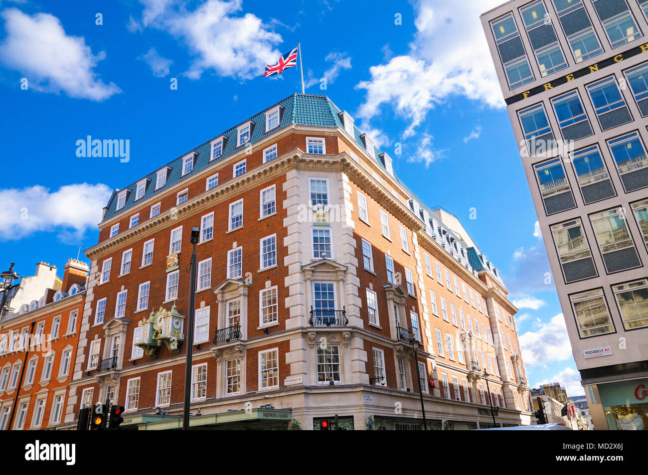 Fortnum & Mason department store, Piccadilly, City of Westminster, Londra, Inghilterra, Regno Unito Foto Stock