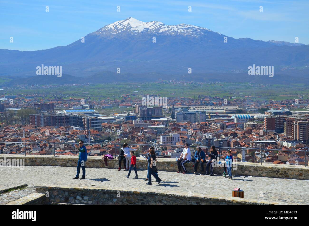 Prizren, un antico e pittoresco paese in Kosovo Foto Stock