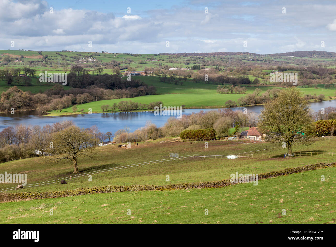 Rudyard lago nella contea di Staffordshire, Inghilterra, Regno Unito, GB Foto Stock