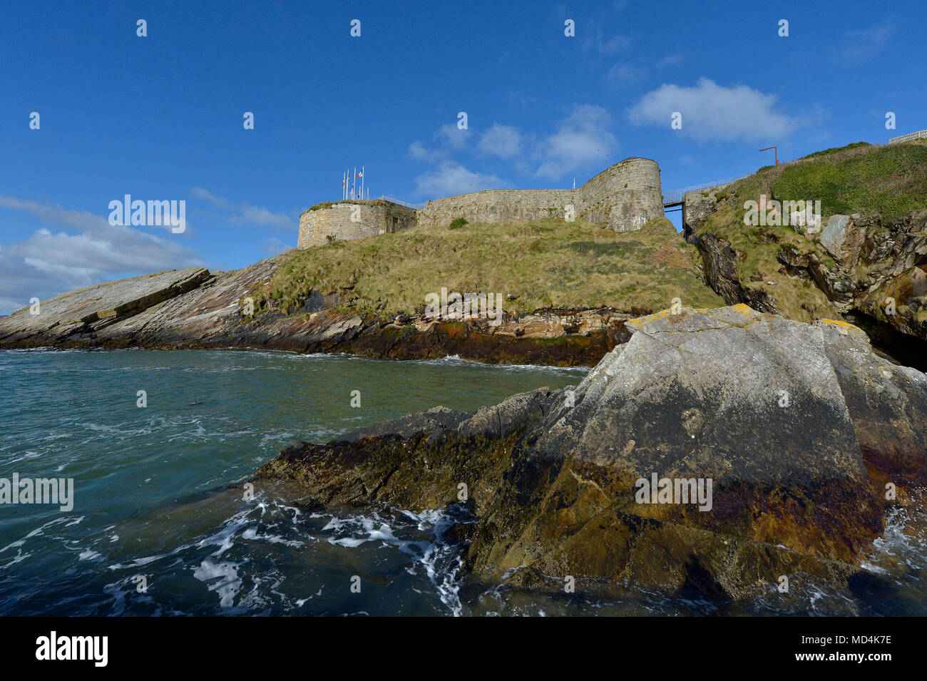 Fort Dunree Museo Militare, Dunree, Inishowen, County Donegal. Inglese ex fortificazione napoleonica. Foto Stock