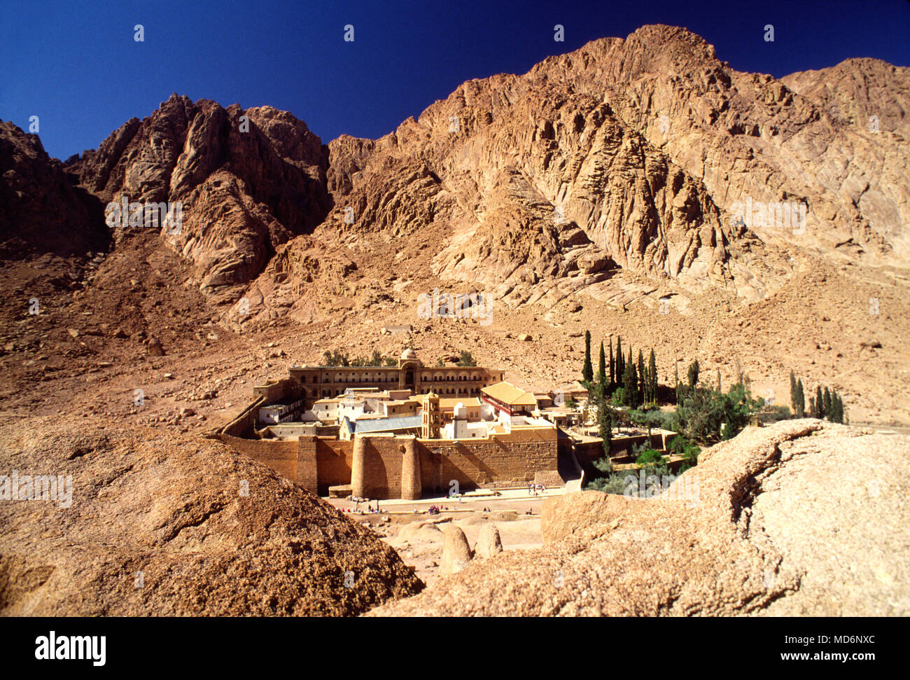 Il Sinai, Egitto; Saint Catherine monastero sulla penisola del Sinai Foto Stock