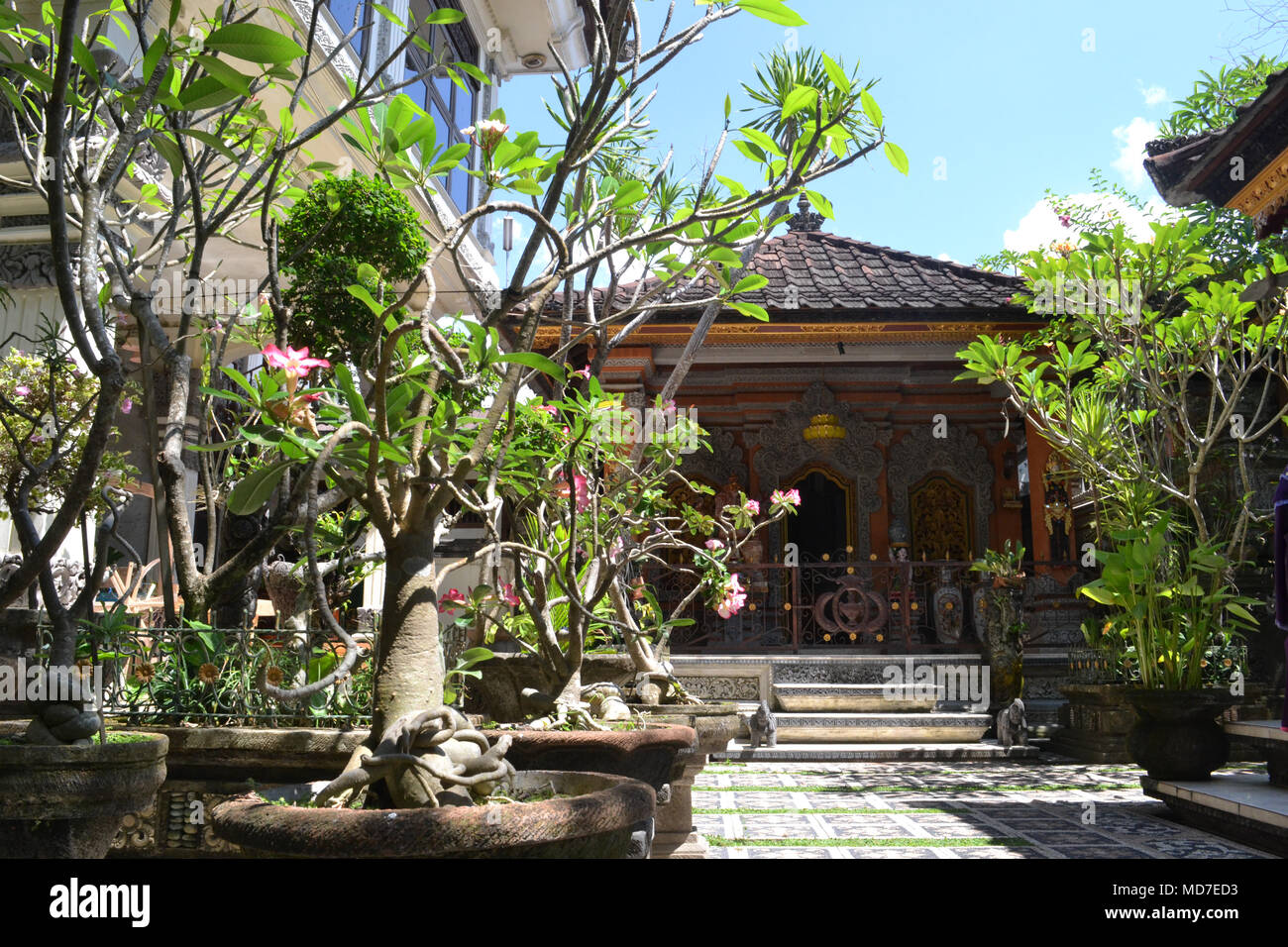 Indonesiano casa di Bali Foto Stock