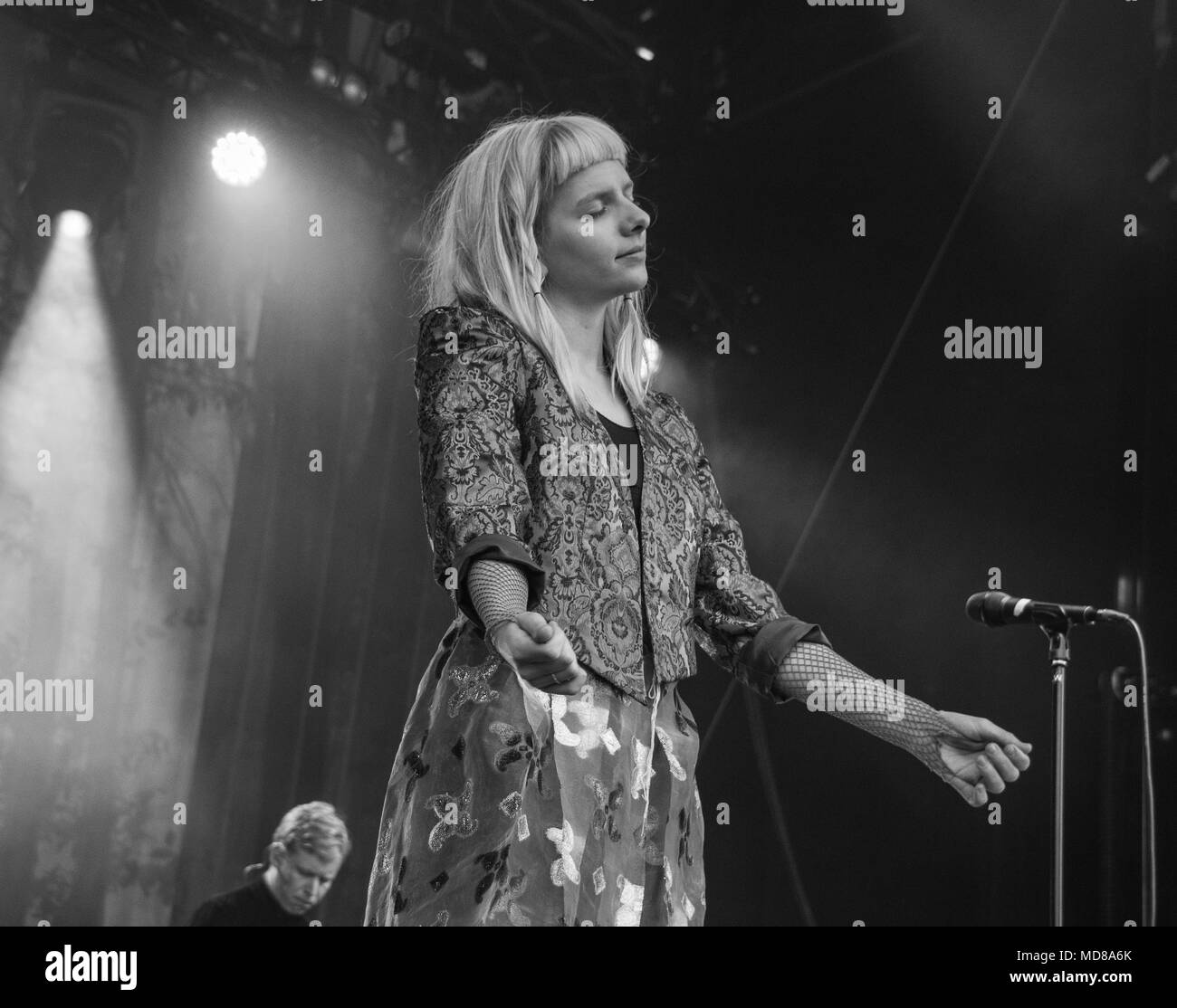 Aurora Aksnes esegue a Molde Festival Internazionale di Jazz di Molde, Norvegia 19 luglio 2017. Foto Stock