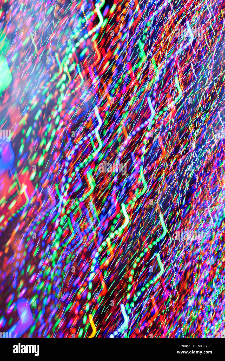 Pan di colorate Luci delle Vacanze crea elettrico modello coriandoli Foto Stock