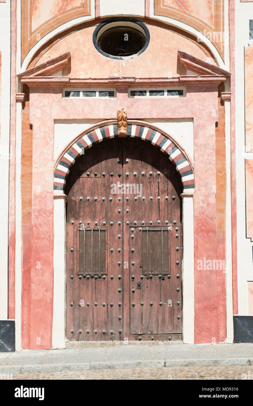 Portale ornato nella Plaza de Abades, Cordoba, Andalusia, Spagna, Europa Foto Stock