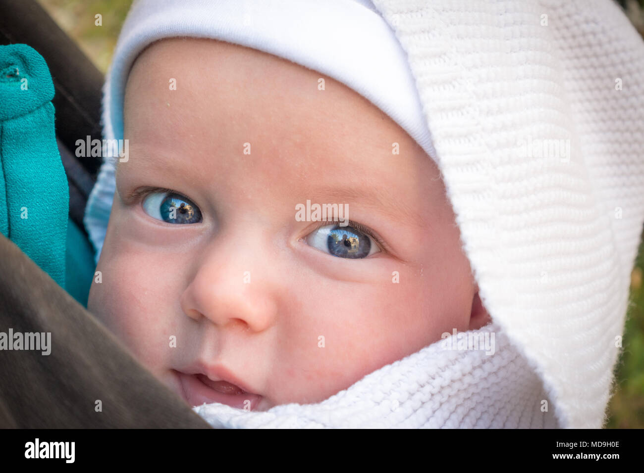 Close-up di baby boy Foto Stock