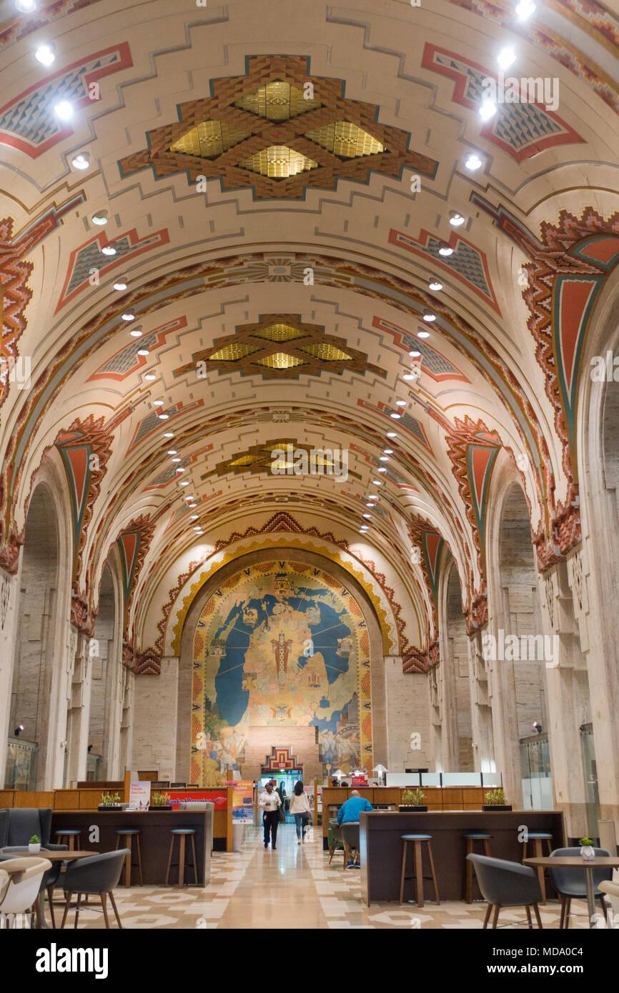 Custode edificio in Detroit Michigan Foto Stock