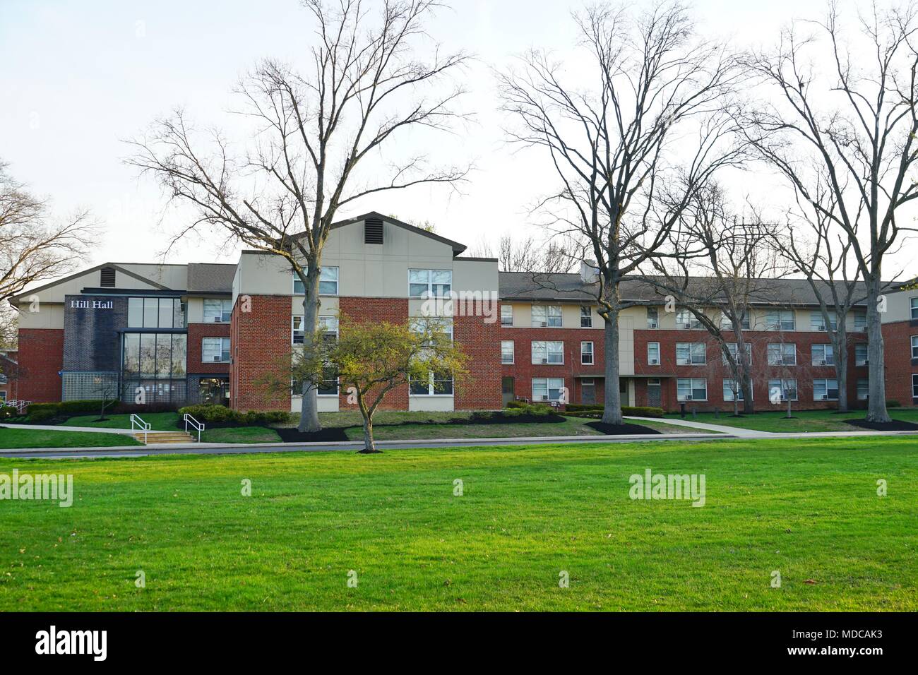 Vista del campus della Rider University, un college privato situato in Lawrenceville, Lawrence township di Mercer County, New Jersey Foto Stock