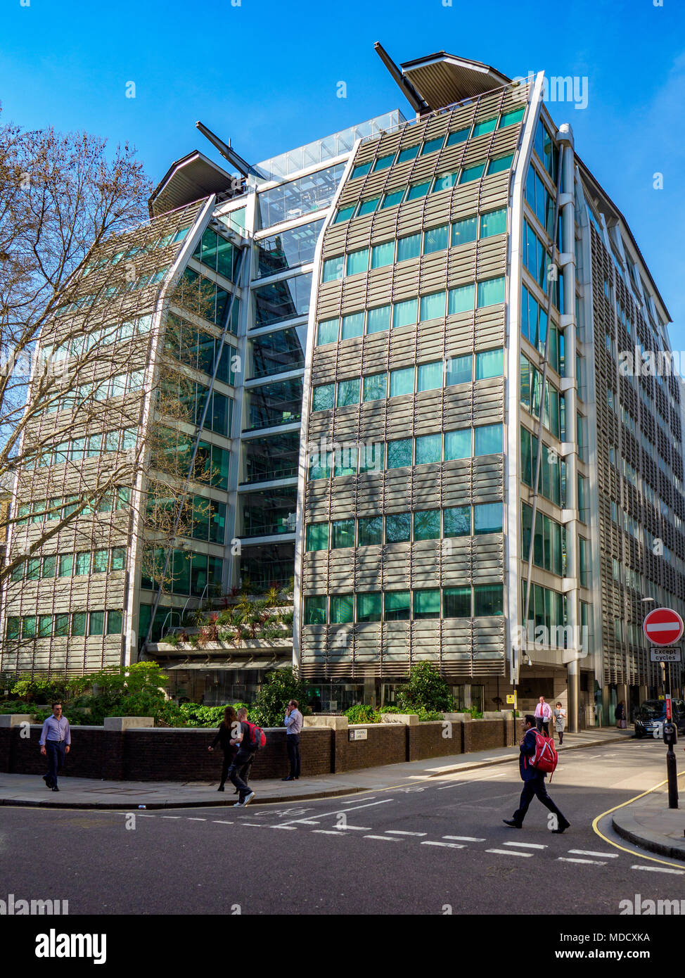 Lloyds Banking Group PLC HQ , Lloyds Bank London sede centrale a Gresham Street nel quartiere finanziario della città di Londra Foto Stock
