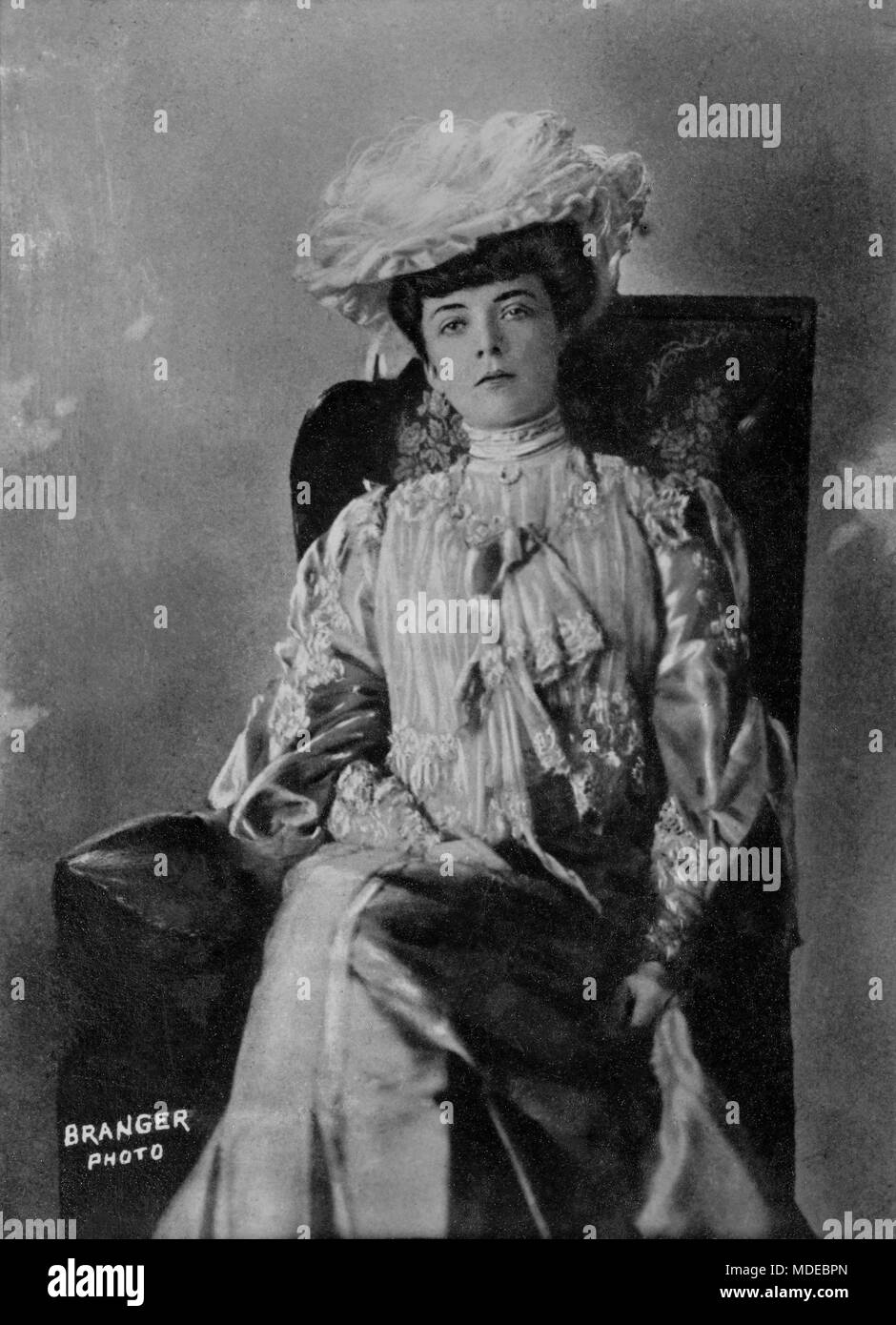 Ritratto di Madame Alice Roosevelt Longworth ( 1884 - 1980 ) Presidente Theodore Roosevelt della figlia - Fotografia di Louis Branger ( 1874 - 1950 Foto Stock